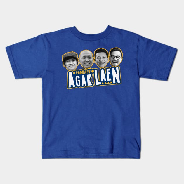 podcast Agak laen Kids T-Shirt by AgakLaEN